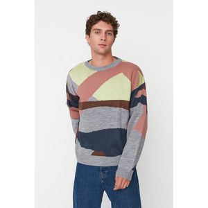 NWT Trendyol Men Oversize Crew neck Knitwear Sweater